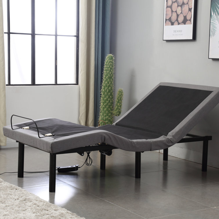 Alwyn Home Anoka Twin XL Zero Gravity Adjustable Bed with Wireless